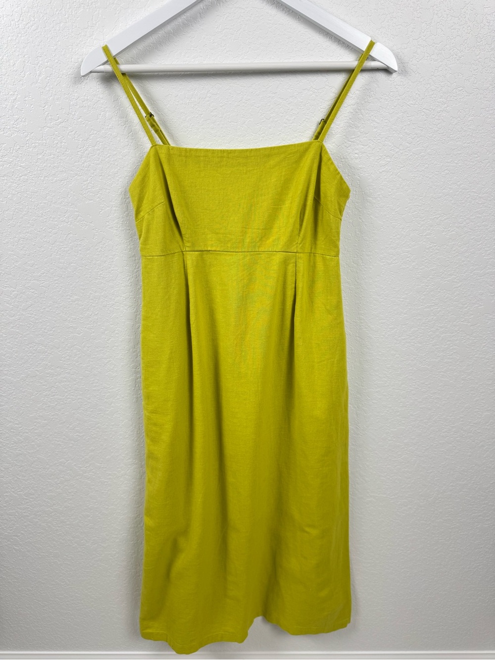 Abercrombie & Fitch Linen Blend Spaghetti Strap Vacation Resort Wear Dress